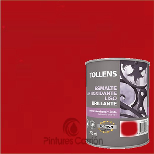 Esmalte antioxidante liso brillante bermellon marca Tollens