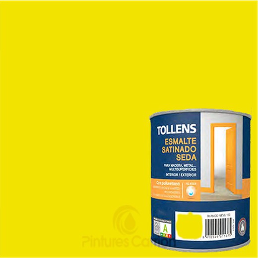 Esmalte satinado seda amarillo lima marca Tollens