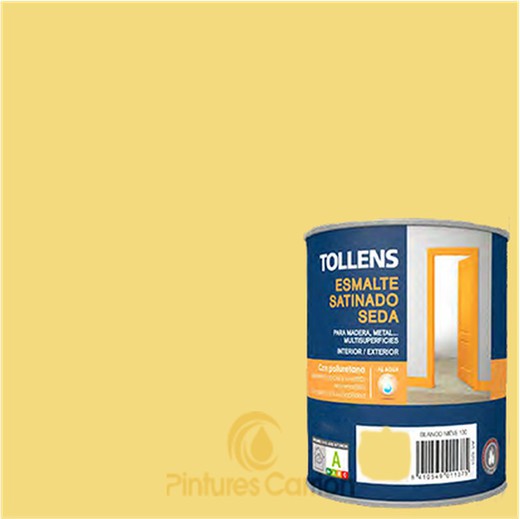 Esmalte satinado seda amarillo real marca Tollens