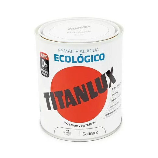 TITANLUX ESMALTE ECOLÓGICO BLANCO SATINADO 750ML